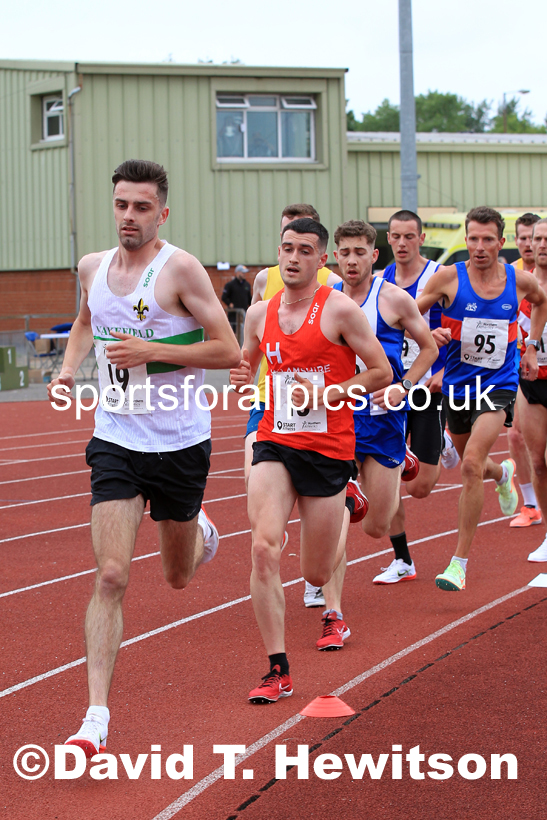 Senior mens 5000 metres, 2022 Northern Senior and Under-20 Champs., Wavertree Athletics Centre, Liverpool. Photo: David T. Hewitson/Sports for All Pics